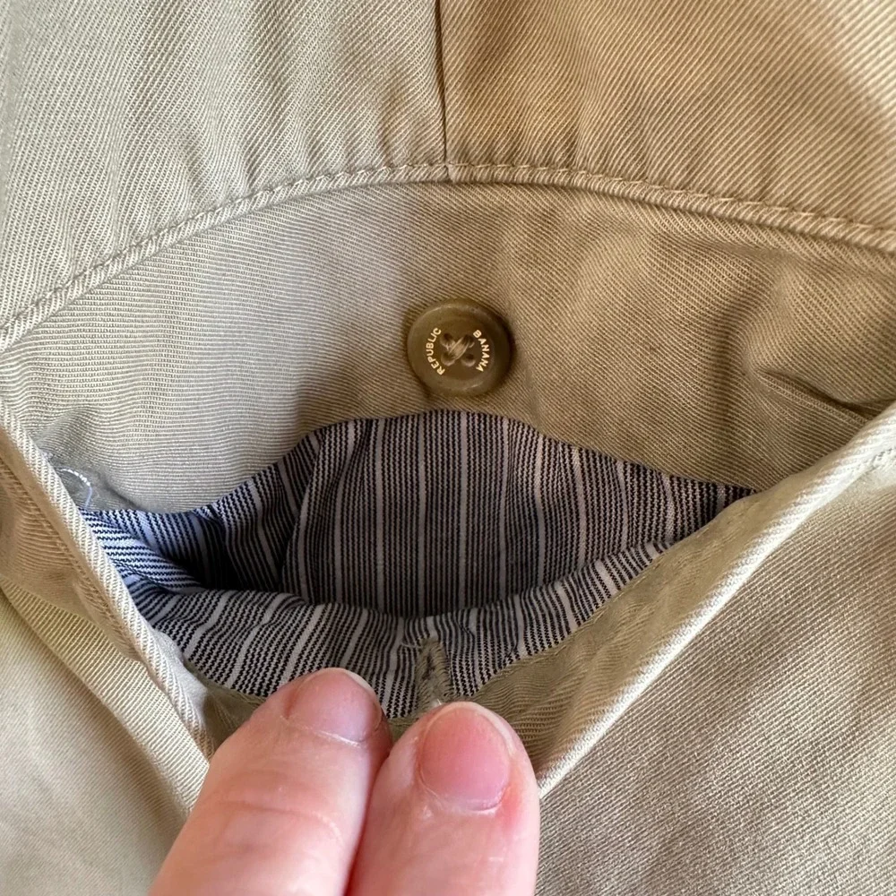 Banana Republic‎ Dawson Chino Pants Mens 36x29 British Khaki Cotton Casual
